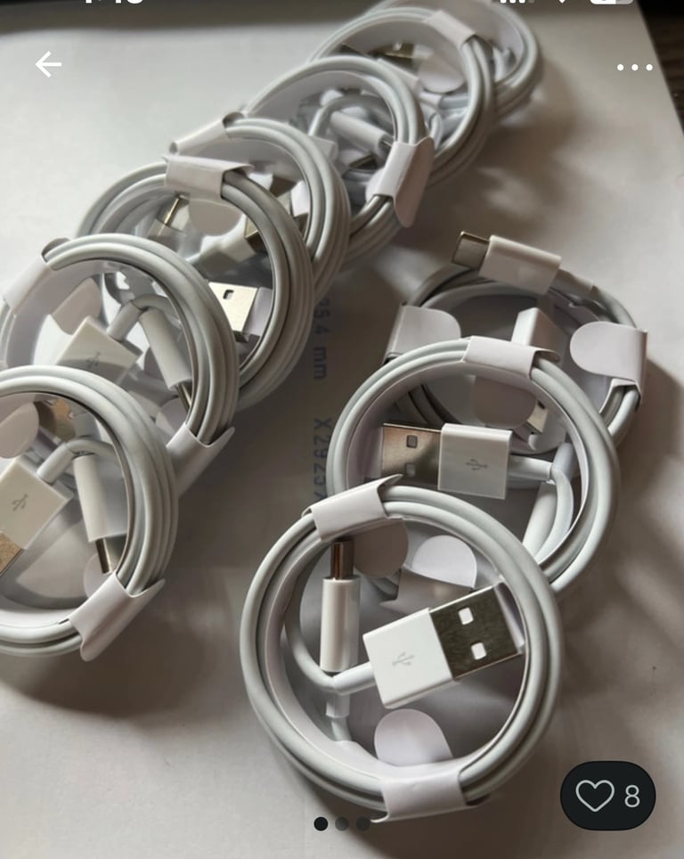 image for Usb c and lightning cables usb