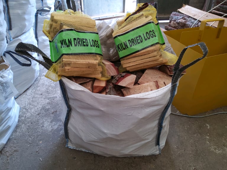 Logs heat logs comes in bulk bag plus 2 x bags of kinderling 