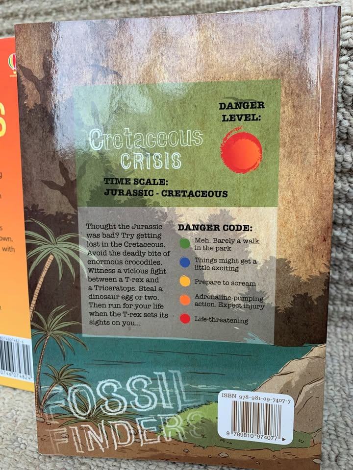 3 KIDS BOOKS - TROLLS - VOLCANOES - FOSSILS (diff. prices)