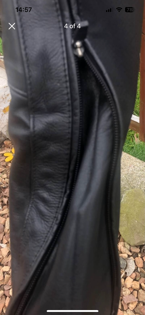 Motorbike Frank Thomas Leather Trousers size 14
