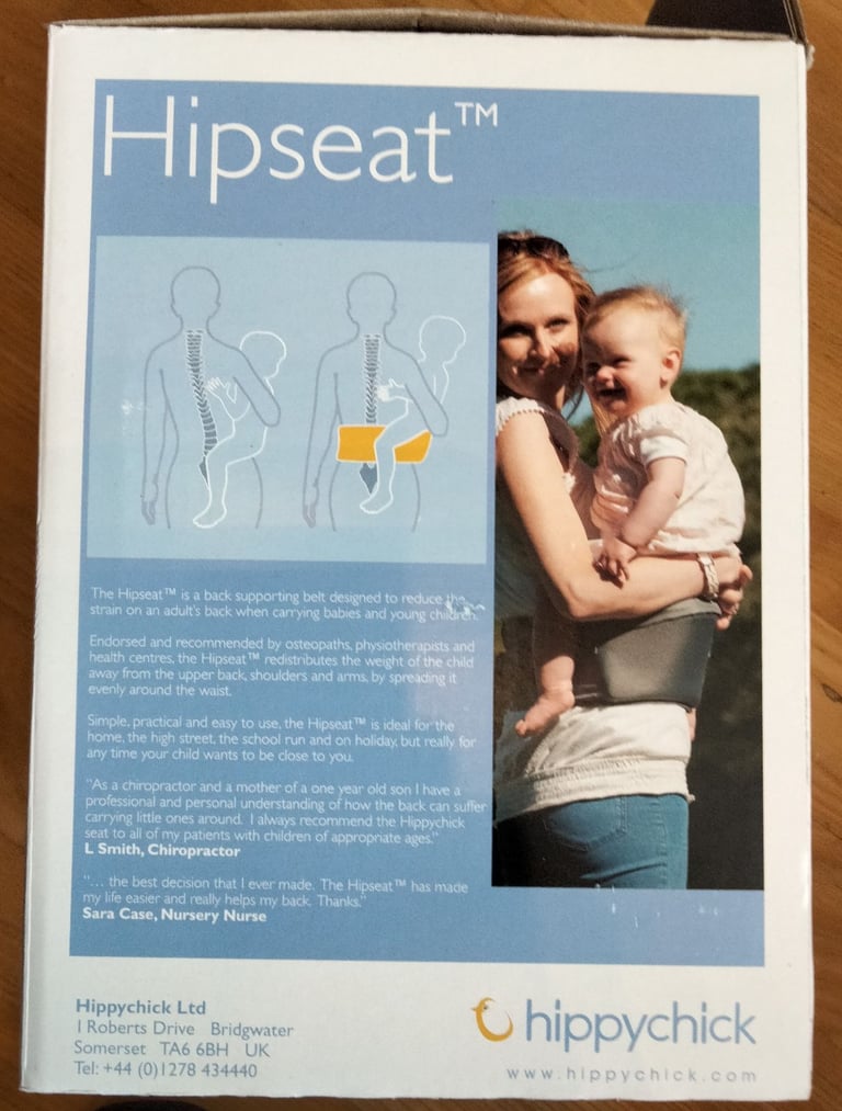 hippychick Hipseat back supporting belt.
