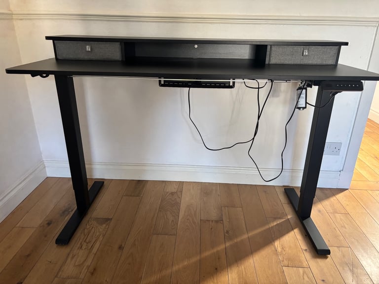 Electric adjustable desk and ergonomic chair