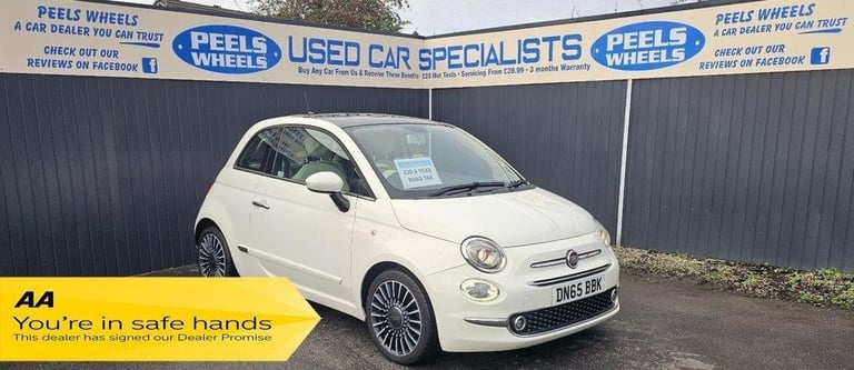 2015 65 FIAT 500 1.2 LOUNGE HATCHBACK 3DR PETROL MANUAL EURO 6 69 BHP