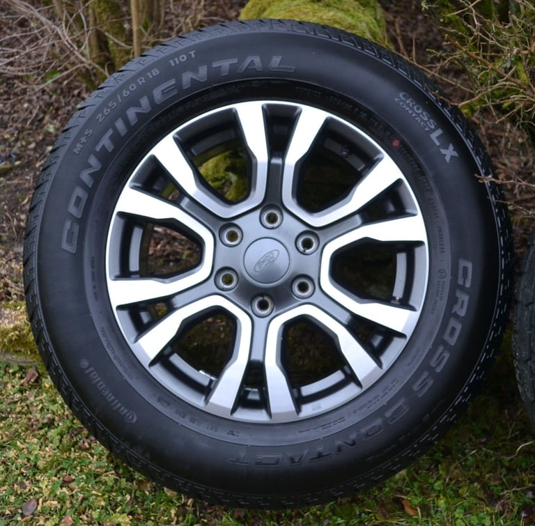 Ford Ranger 18 inch Diamond Machine Faced Alloy Wheels with Continental Tyres