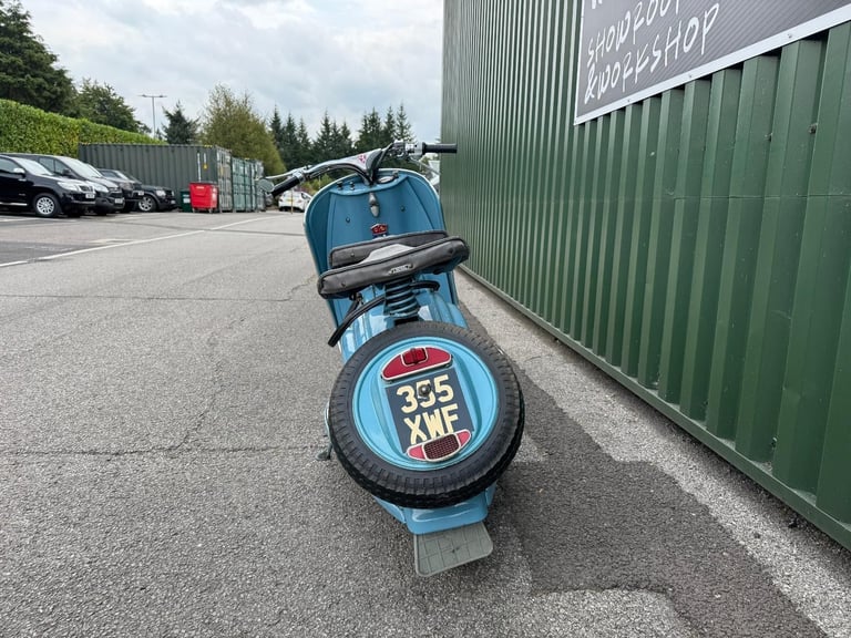 Peugeot S57B Scooter 123cc Blue 1956 Running and Riding Project with V5 
