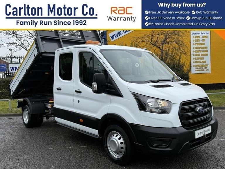 2020 Ford Transit 2.0 350 Ecoblue Leader Double Cab Tipper RWD L3 Euro 6 130bhp 