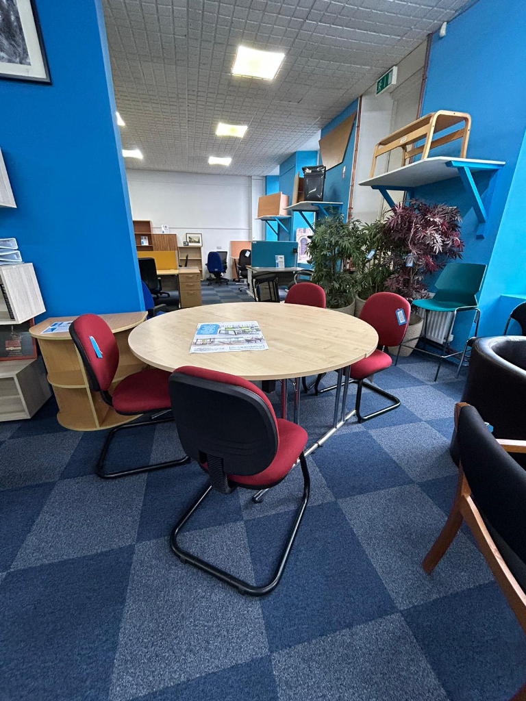 CLEARANCE - Rust Fabric Meeting Chair - £70+VAT