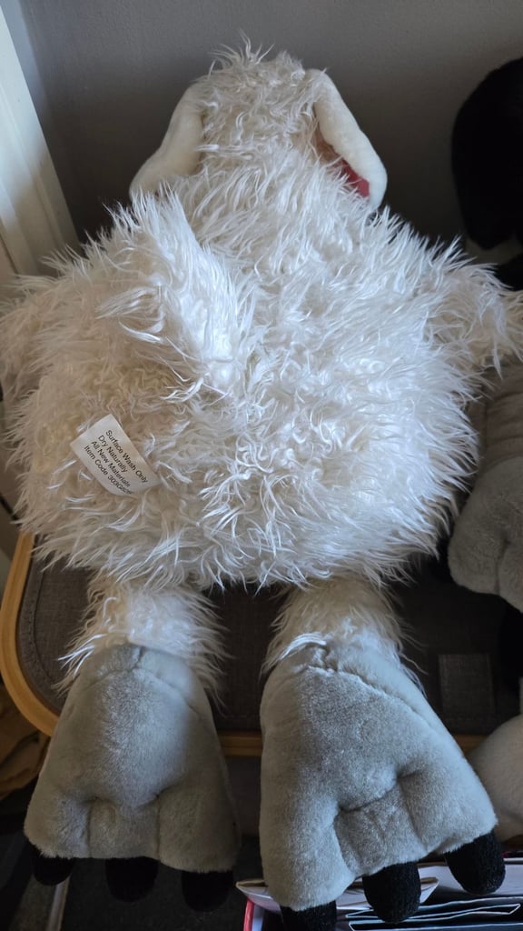 Vintage Wooly and Worth Soft Toy Plush Sheep & Dog - Advert Woolworths Merch