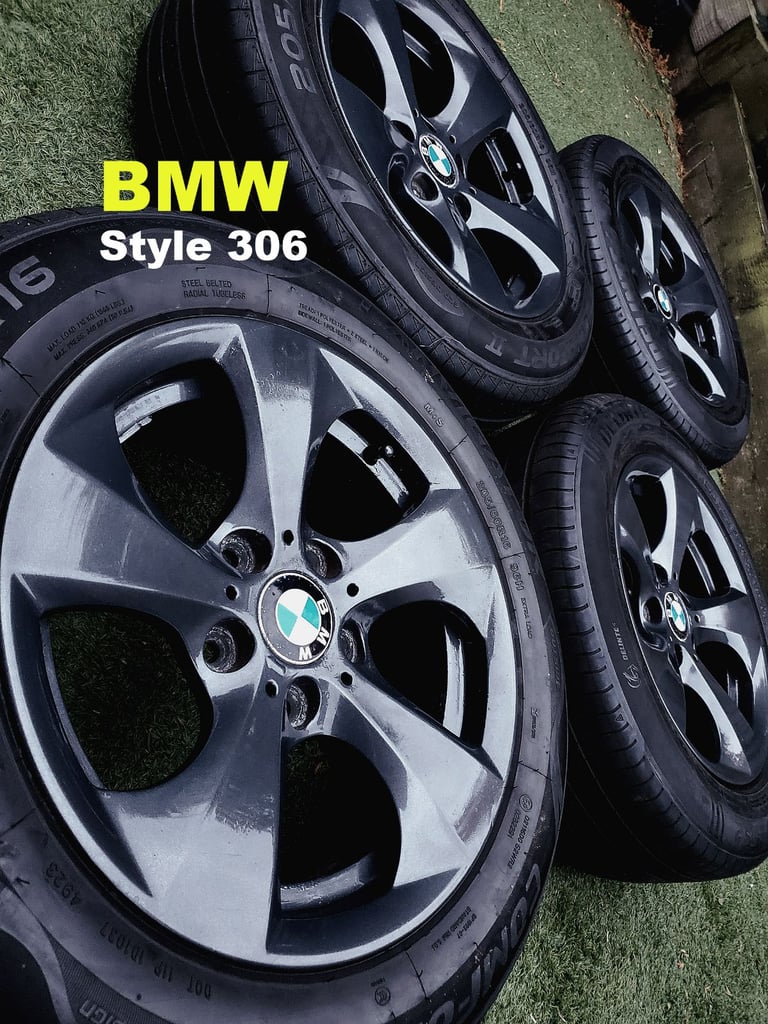 image for BMW ALLOYS, style 306. almost new tyres.