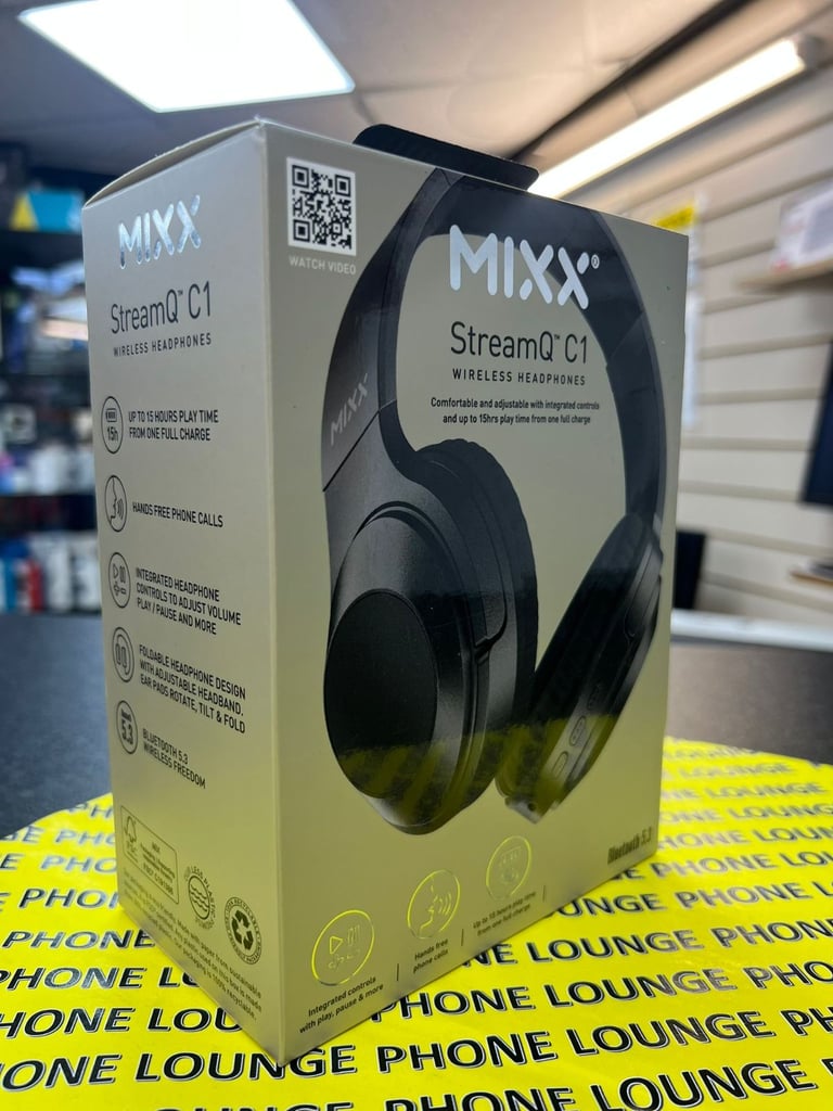 Mixx StreamQ C1 – Over-Ear Wireless Bluetooth Headphones