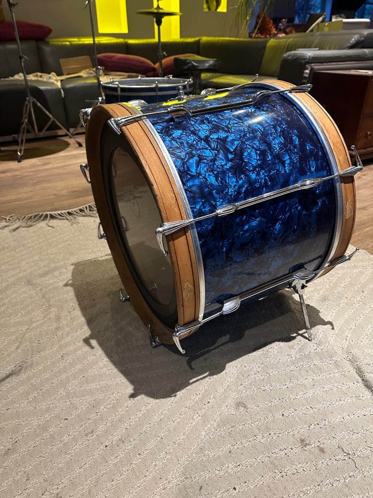 1960s Premier Blue Pearl Drums Various Sizes 