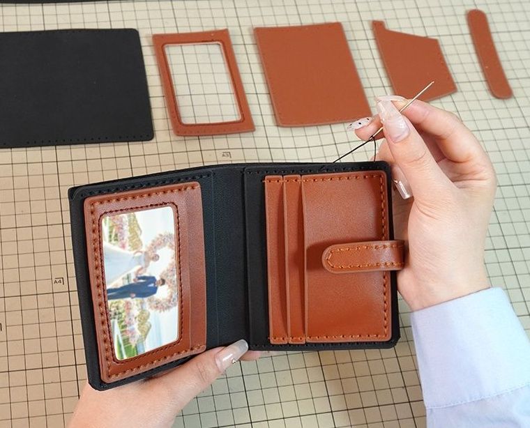 image for DIY Wallet+Customized Engraving  Words and Pictures+Exquisite Gift Box