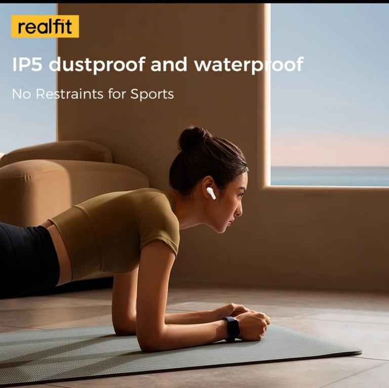 Realfit F3 ANC Active Noice Cancellation Bluetooth Earphones HIFI Stereo Wireless Earbuds 