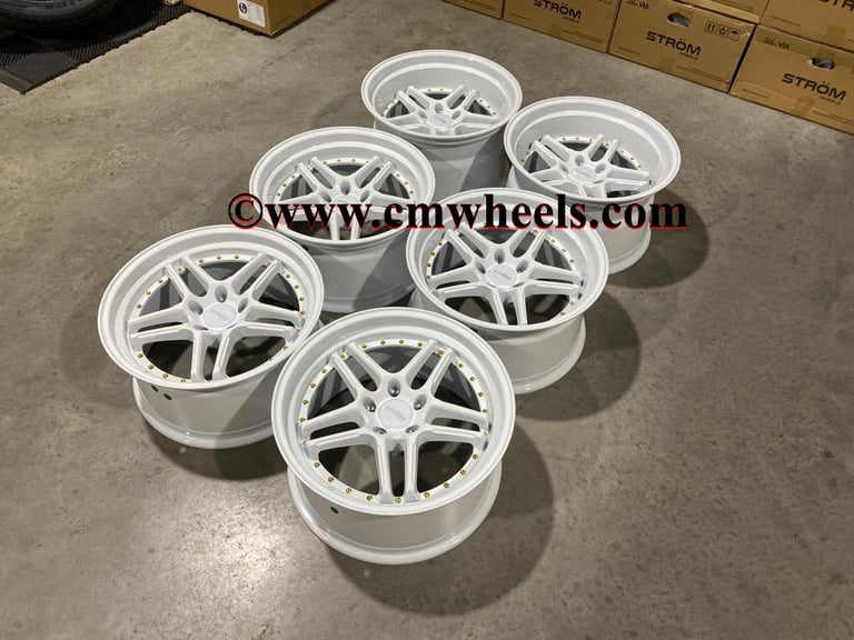 18" Inch Strom DS05 Drift Alloy Wheels 5x114.3 Nissan silvia skyline RX7 MX5 R32 R33 lexus IS200