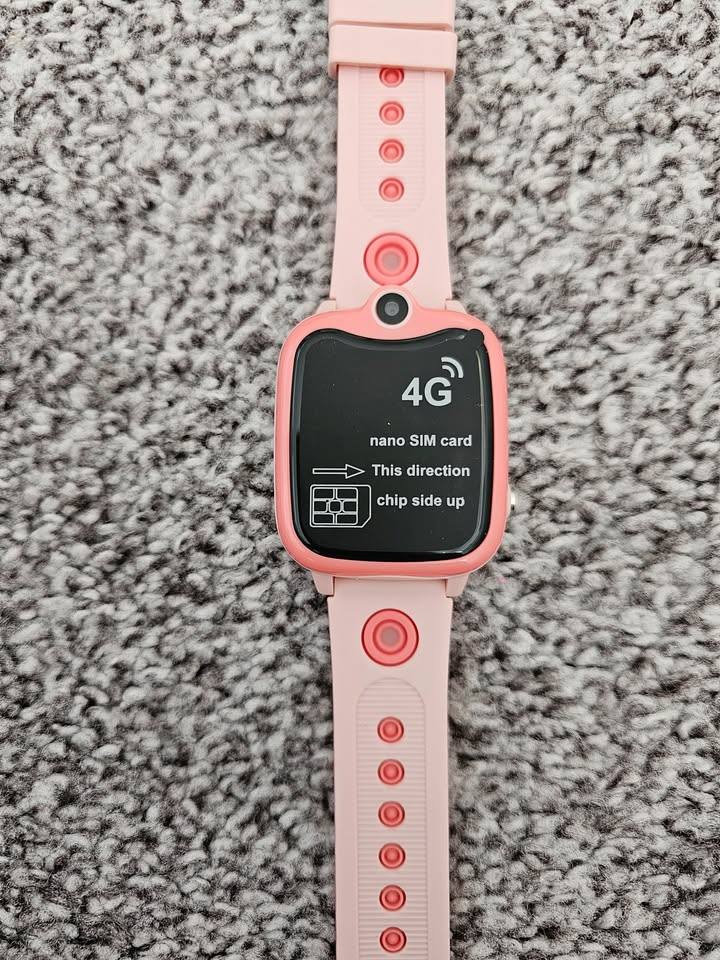 Pink Kids 4G IP68 Waterproof Smart Watch