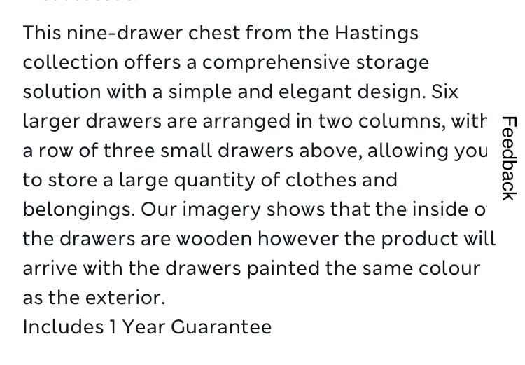 Marks and Spencer Hastings Drawers
