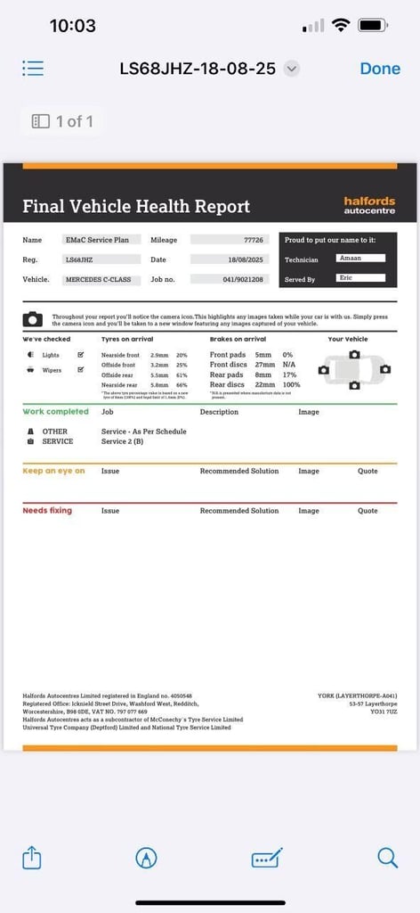2018 Mercedes-Benz C Class 1.5 C200 MHEV EQ Boost AMG Line Estate 5dr Petrol G-Tronic+ Euro 6 (s/...