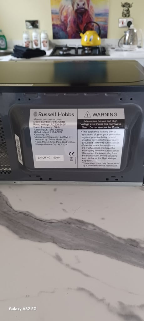 Russell Hobbs microwave 