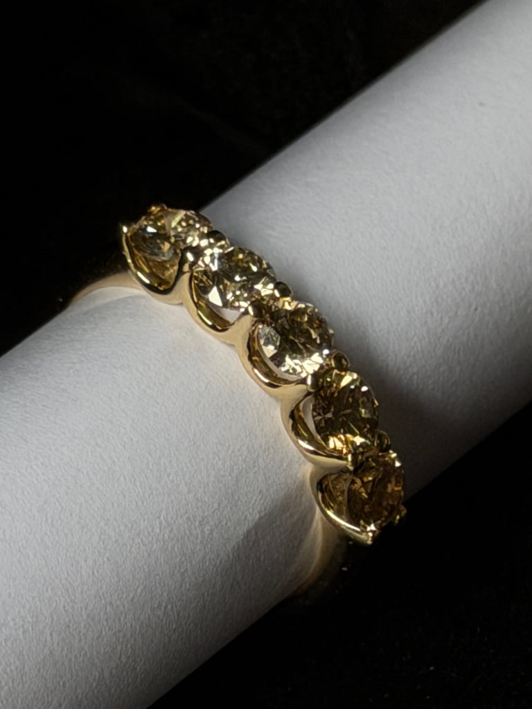 IGI Natural diamonds 1.13 ct. VS ring 14k gold size O1/2.