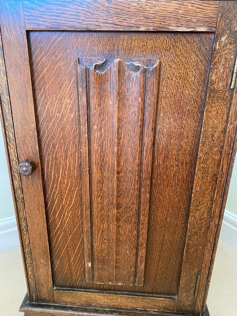 Vintage Oak Bedside Cabinet Table