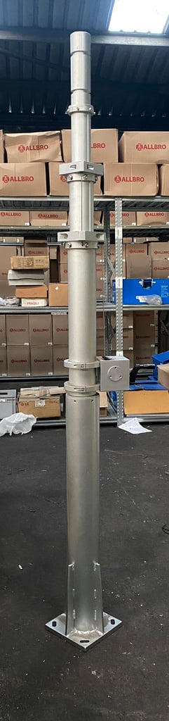 Manual Telescopic 4m Mast - Steel ***Price Drop***