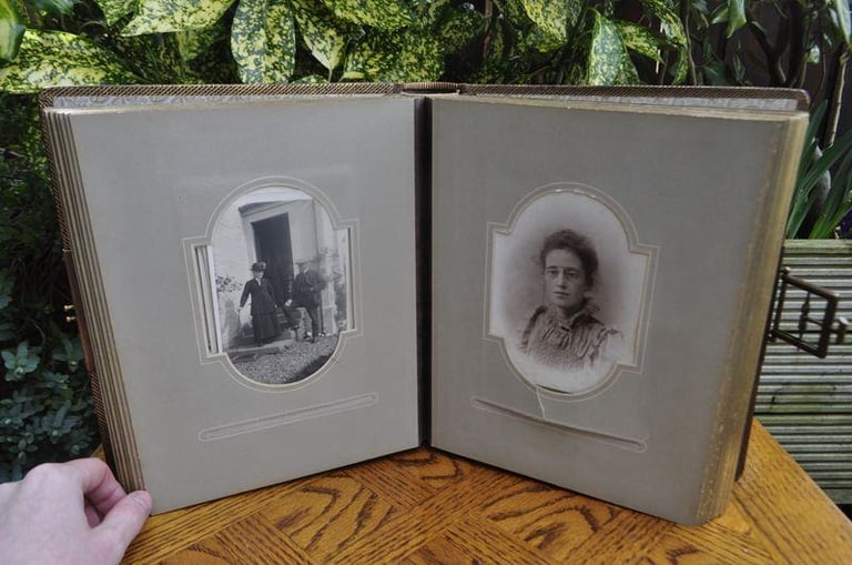 image for Early 20th century photo album with brass clasp