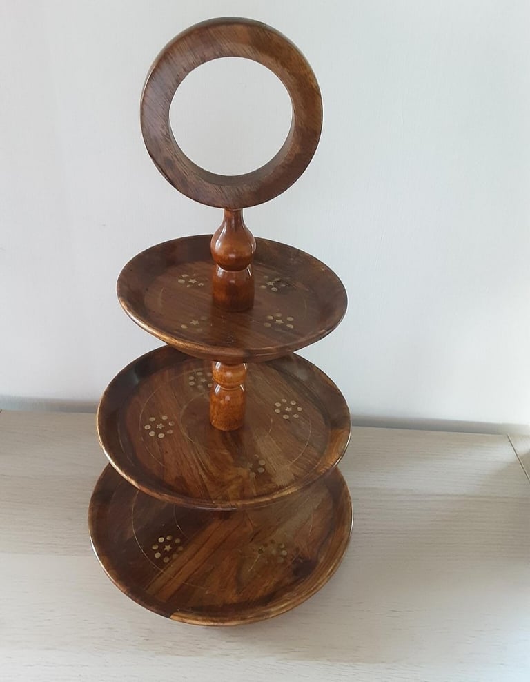 image for Wooden tiered display tray