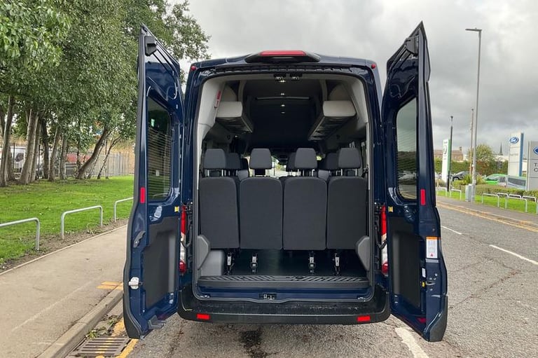 2025 Ford Transit 460 Leader L4 H3 ELWB High Roof 17 Seat Minibus RWD 2.0 EcoBlue 165ps, FRON Min...