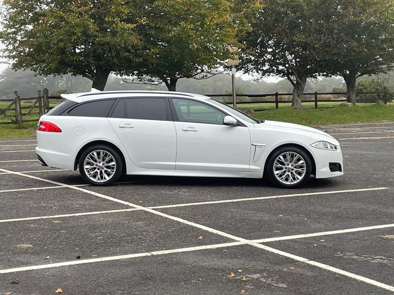 JAGUAR XF 2.2d [200] R-Sport Estate Auto, diesel, white + NOW SOLD 2014