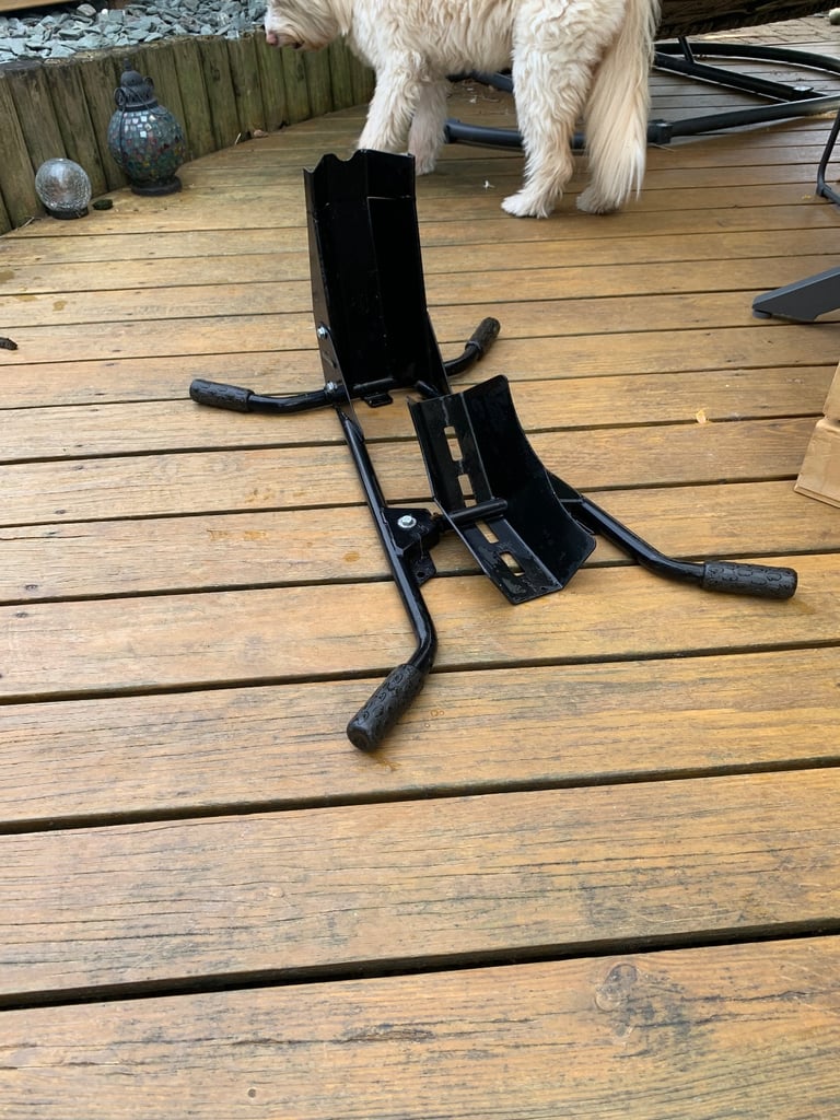 image for Motorcycle stand Great for winter storage 