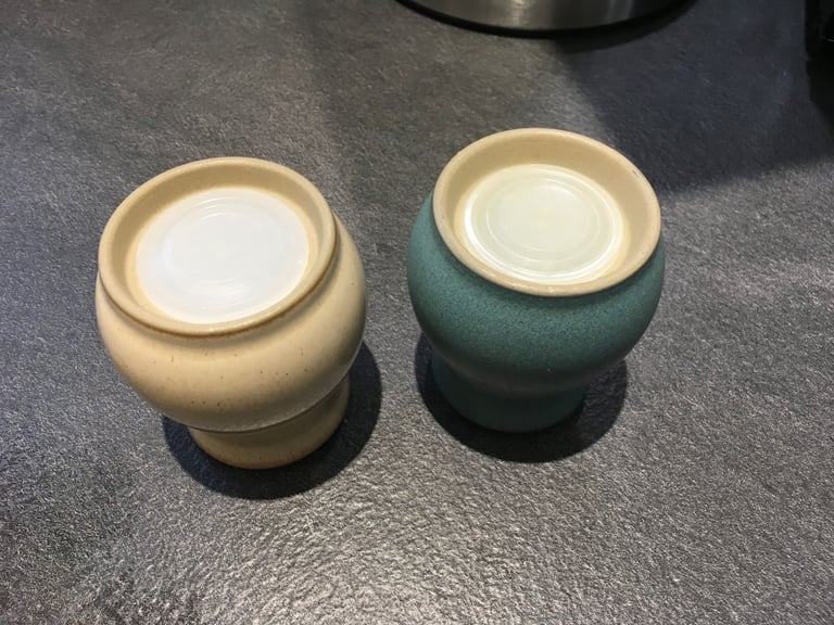 Denby Luxor Tableware – Gravy Boat + Saucer, Salt & Pepper Pots + Sugar Bowl – Collect Only