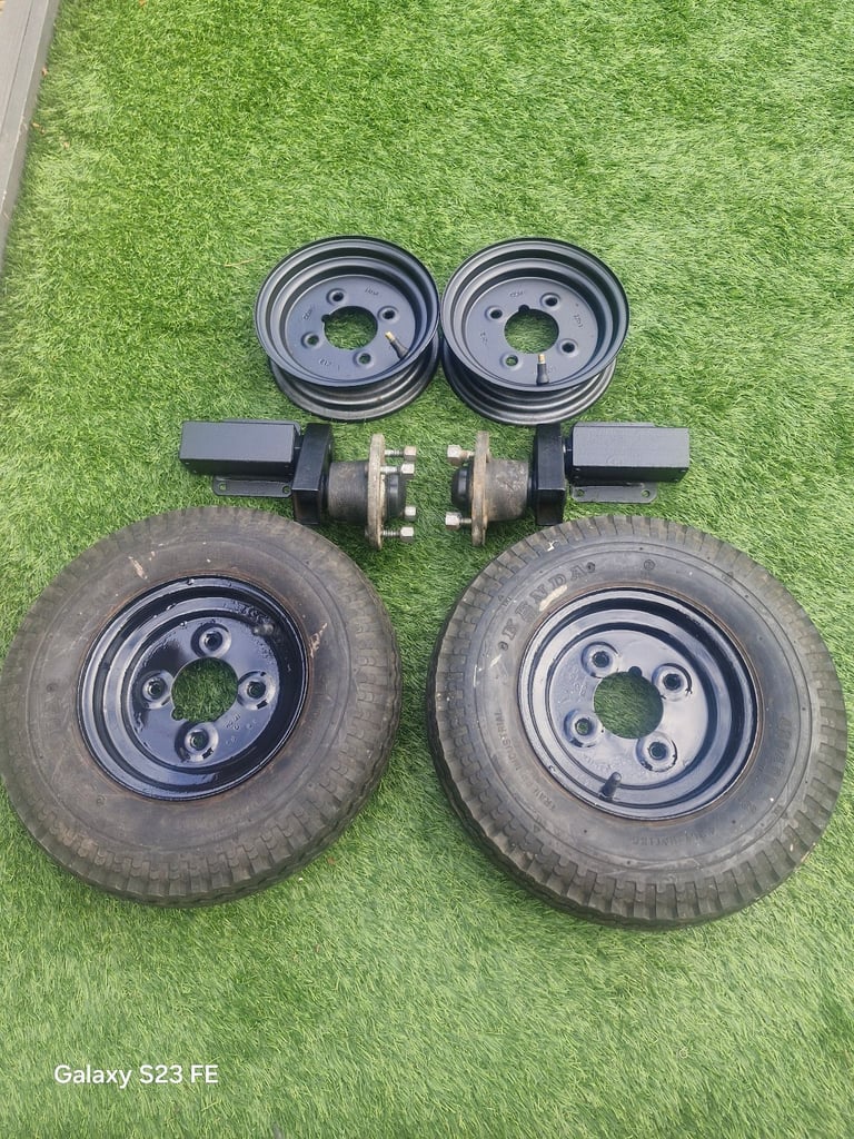 image for Trailer wheels 8 inch & suspension