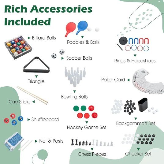 12-in-1 combo costway game table.
