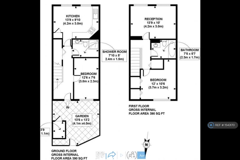2 bedroom flat in Prospect Place, London, E1W (2 bed) (#1543170)