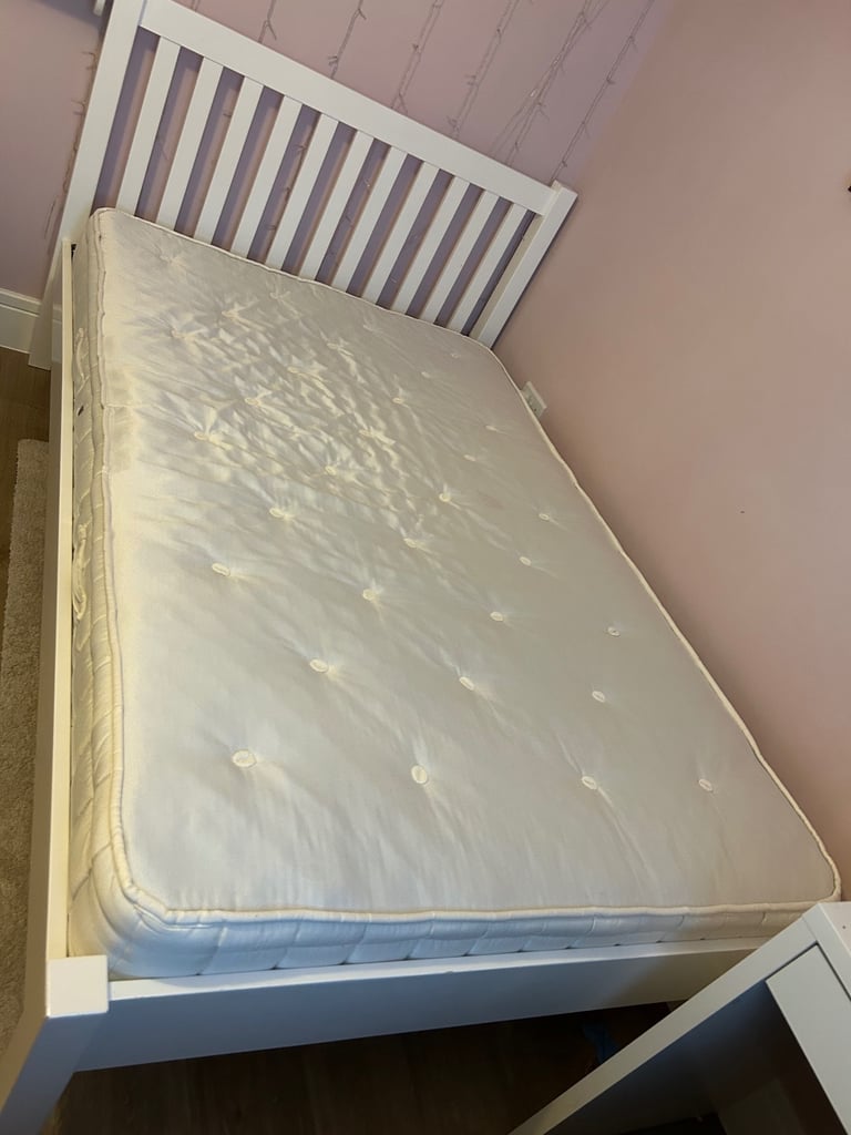 image for John Lewis White small double bed 125 x 202 cm