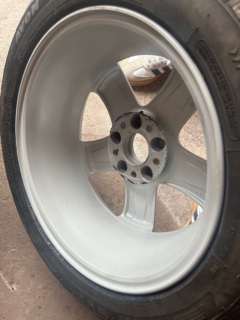 4 x Refurbished Mercedes 16 inch Alloy wheels with 2 x Dunlop + 2 x Avon 195 55 16 tyres (8mm)