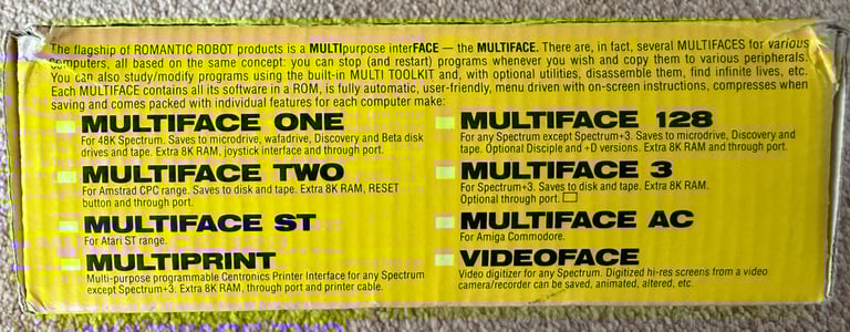 Amstrad Multiface Two accessory