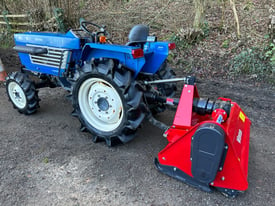 ISEKI TL1901F 4WD Compact Tractor & New 4ft Flail Mower *** NICE TRACTOR *** ** 394 HOURS *** 19HP
