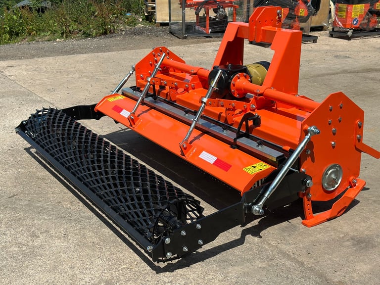 NEW Heavy Duty 200 cm Stone Burier Rotavator Tiller Packer Roller for tractor
