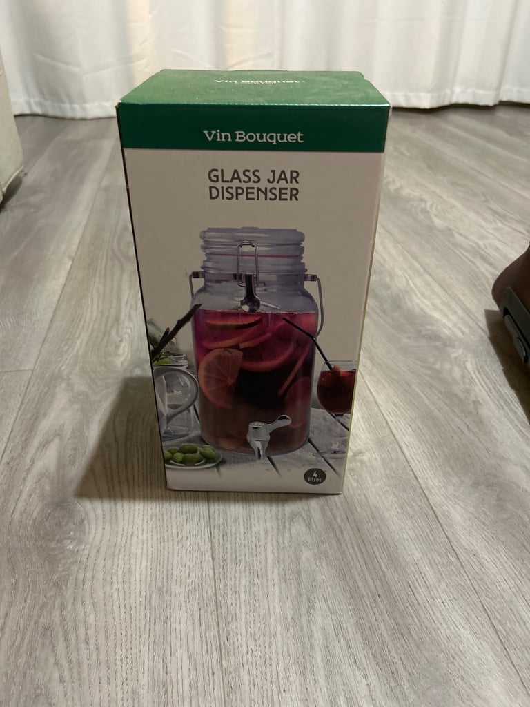 image for 4 liter glass drinks dispenser 