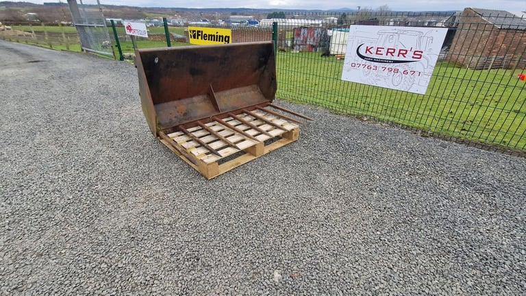 Tractor front loader dung graipe muck fork 