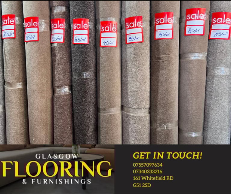 image for 🔥 Carpet Stock Clearance Sale! 🔥 Prices FROM ONLY £4.99/m2 @ GF&F