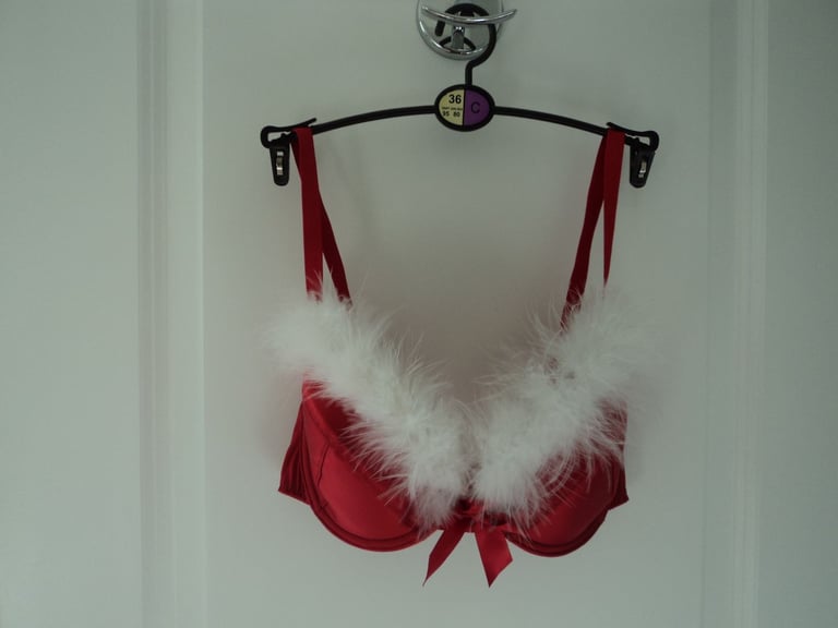 Brand new red 'Christmas' style bra.