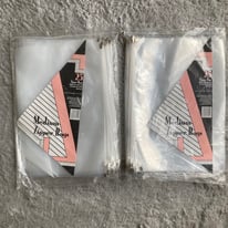 2 packs of 25 plastic zipper wallets/bags size medium - NEW 