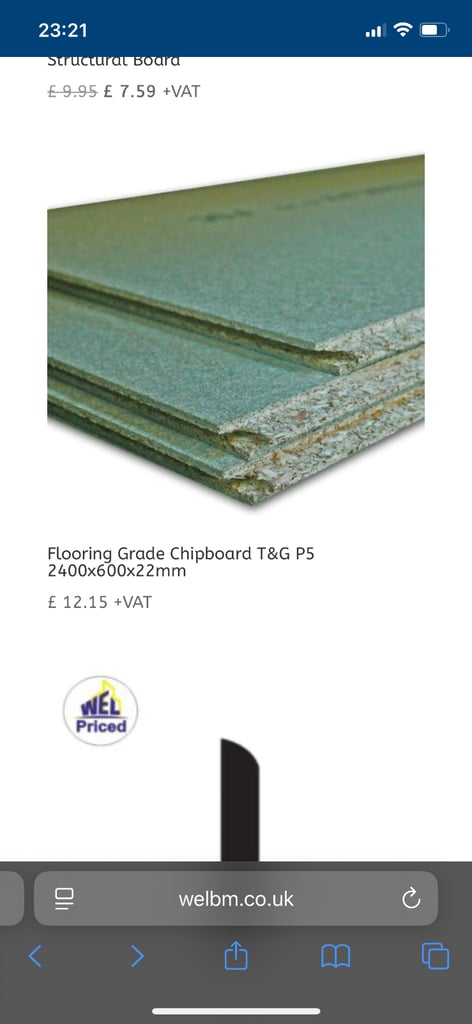 Chipboard flooring 