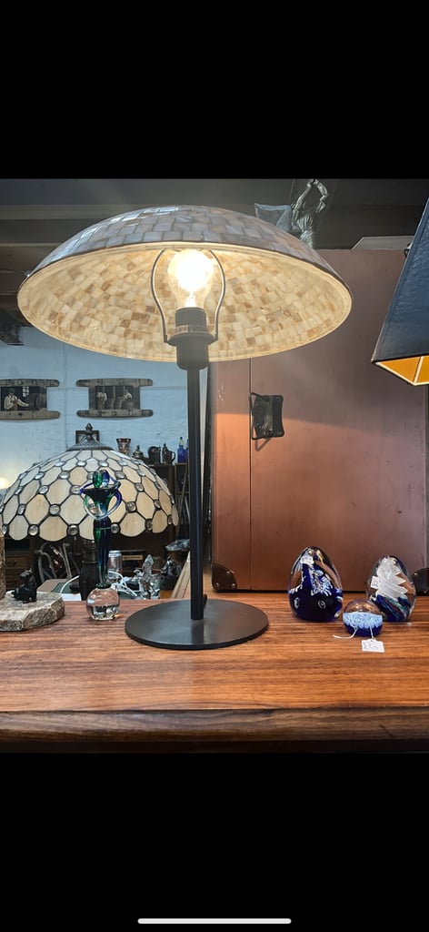 Genuine sea shell lamp 