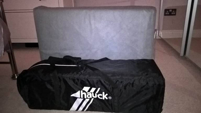 image for Travel cot/playpen and foldable mattress complete with travel bags. Immaculate. Collection Only.