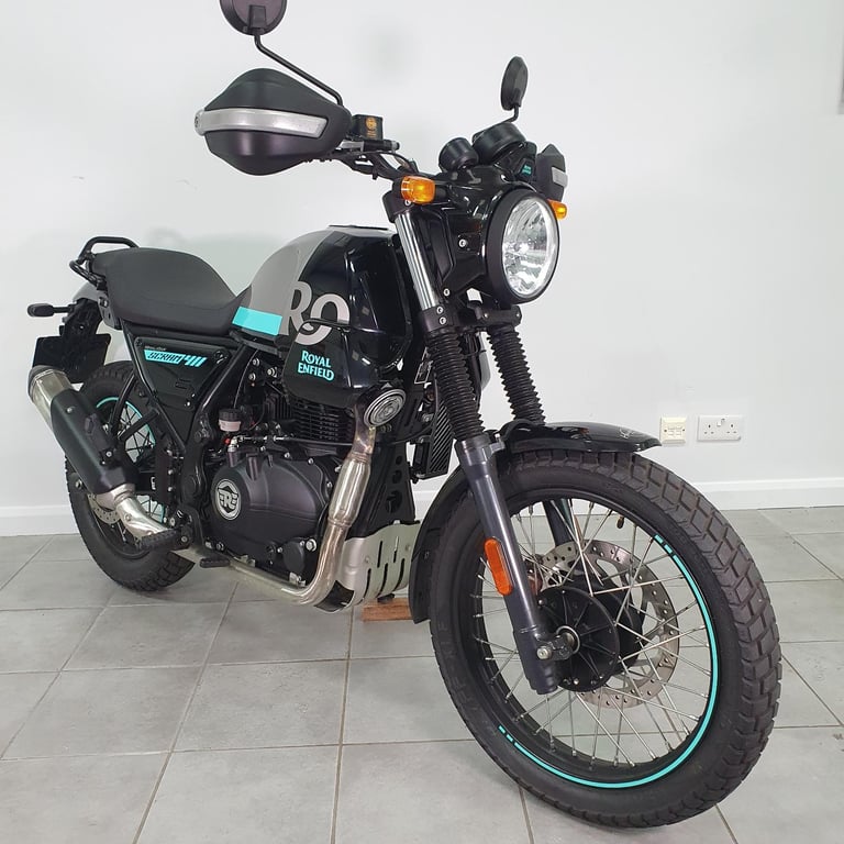 image for Royal Enfield Scram 411 Silver Spirit Turquoise – 1 Owner – 1,710 Miles