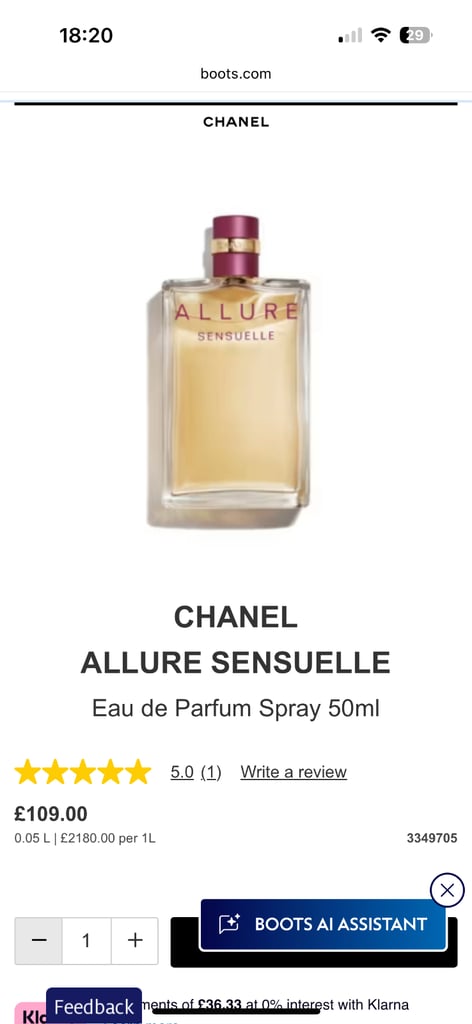 Chanel Allure Sensuelle Eau de Parfum 50 ml