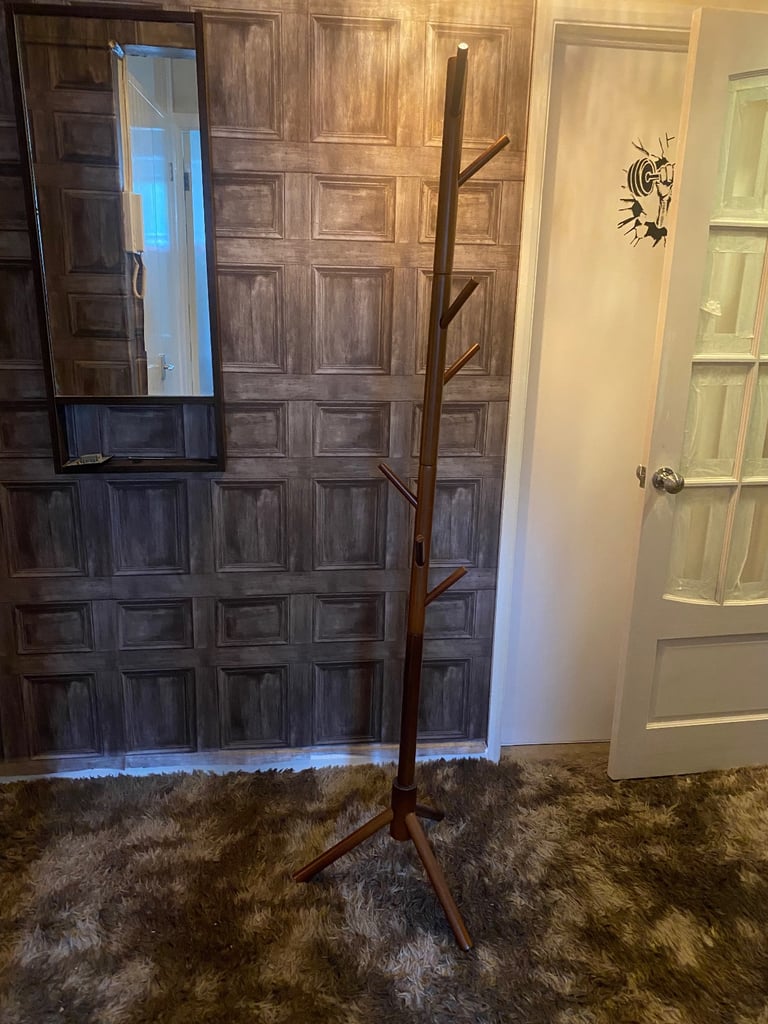 image for 6ft wooden coat stand